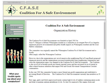 Tablet Screenshot of coalitionfase.org